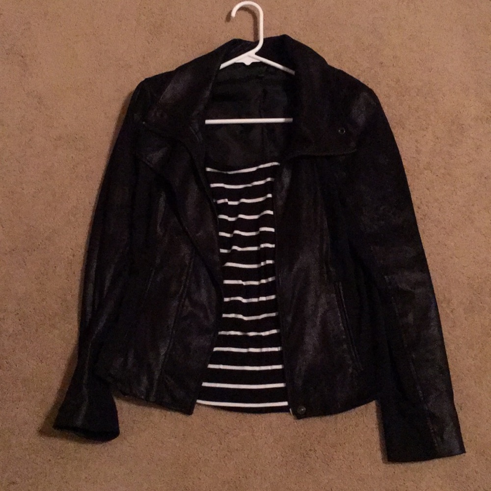 Like new black pleather jacket